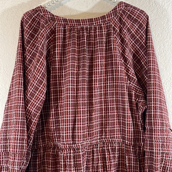 MADEWELL Seersucker Wrap Mini Dress Size XL - Picture 9 of 15